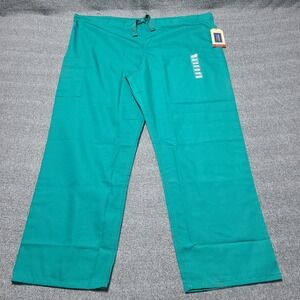 Cherokee‎ Uniforms Scrubs Pants XL Green Unisex Traditional Style 4100 RN 93643
